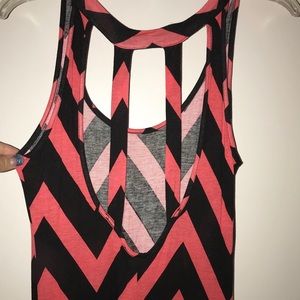 Girls pink and black high low dress medium TILLYS